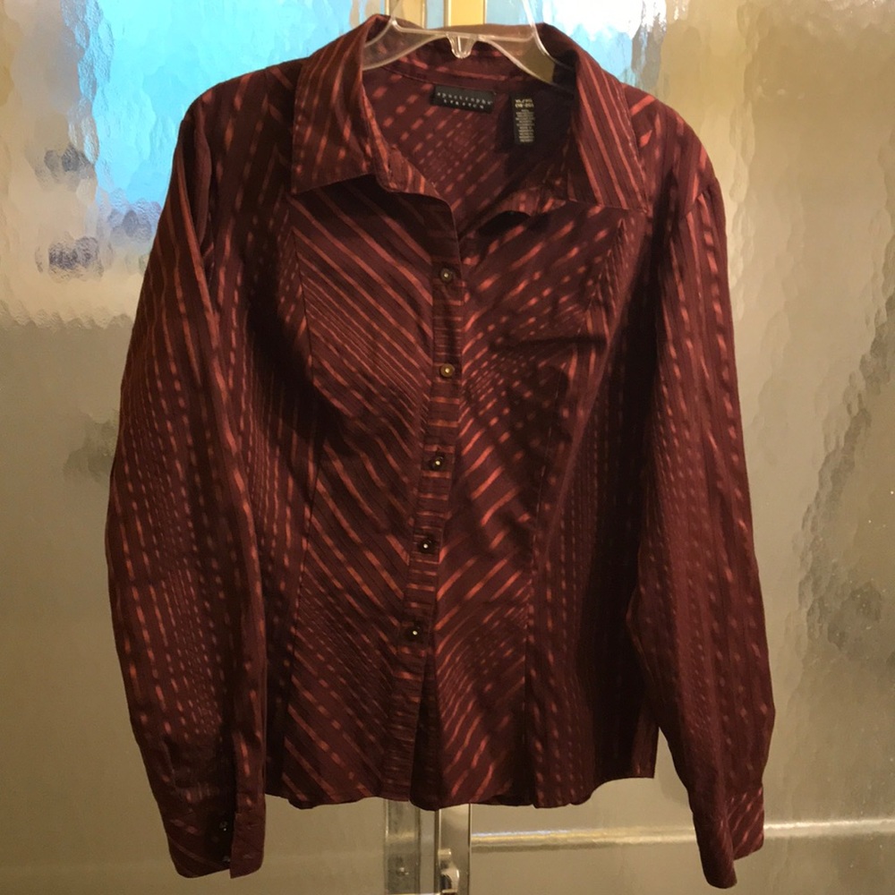 Apostrophe stretch long sleeved blouse 18/20